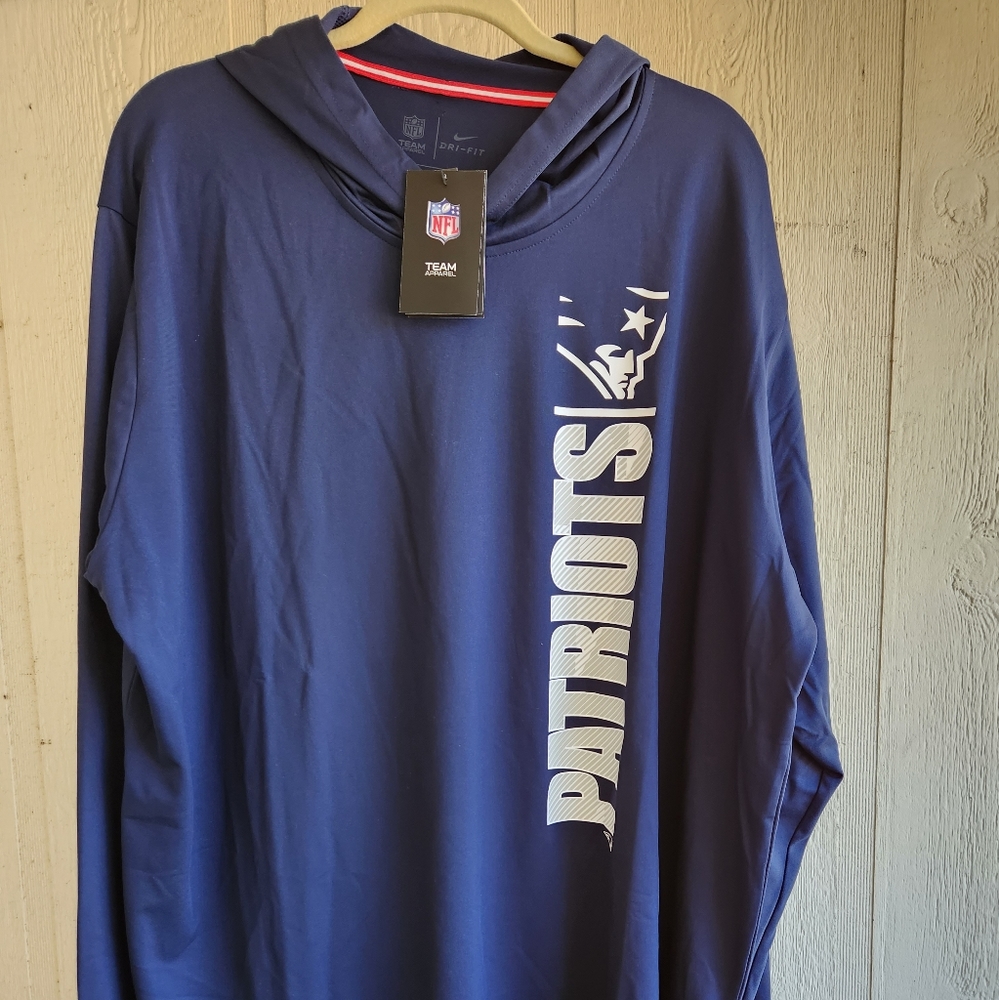 NWT Nike New England Patriots Dri Fit Hoodie